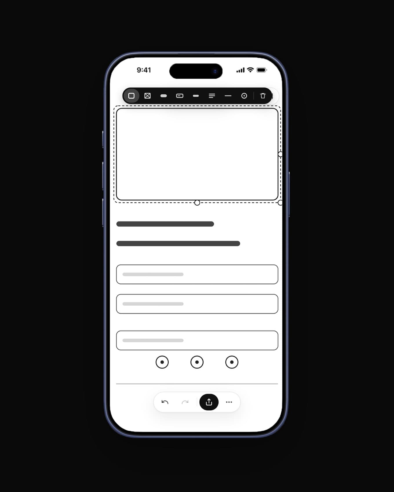DoodleWire: Editing an image placeholder
