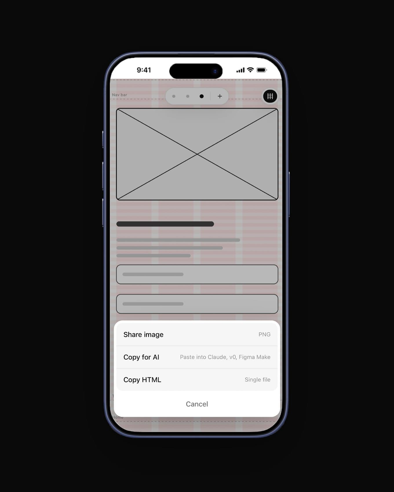DoodleWire: Share as an image, a spec for AI or HTML
