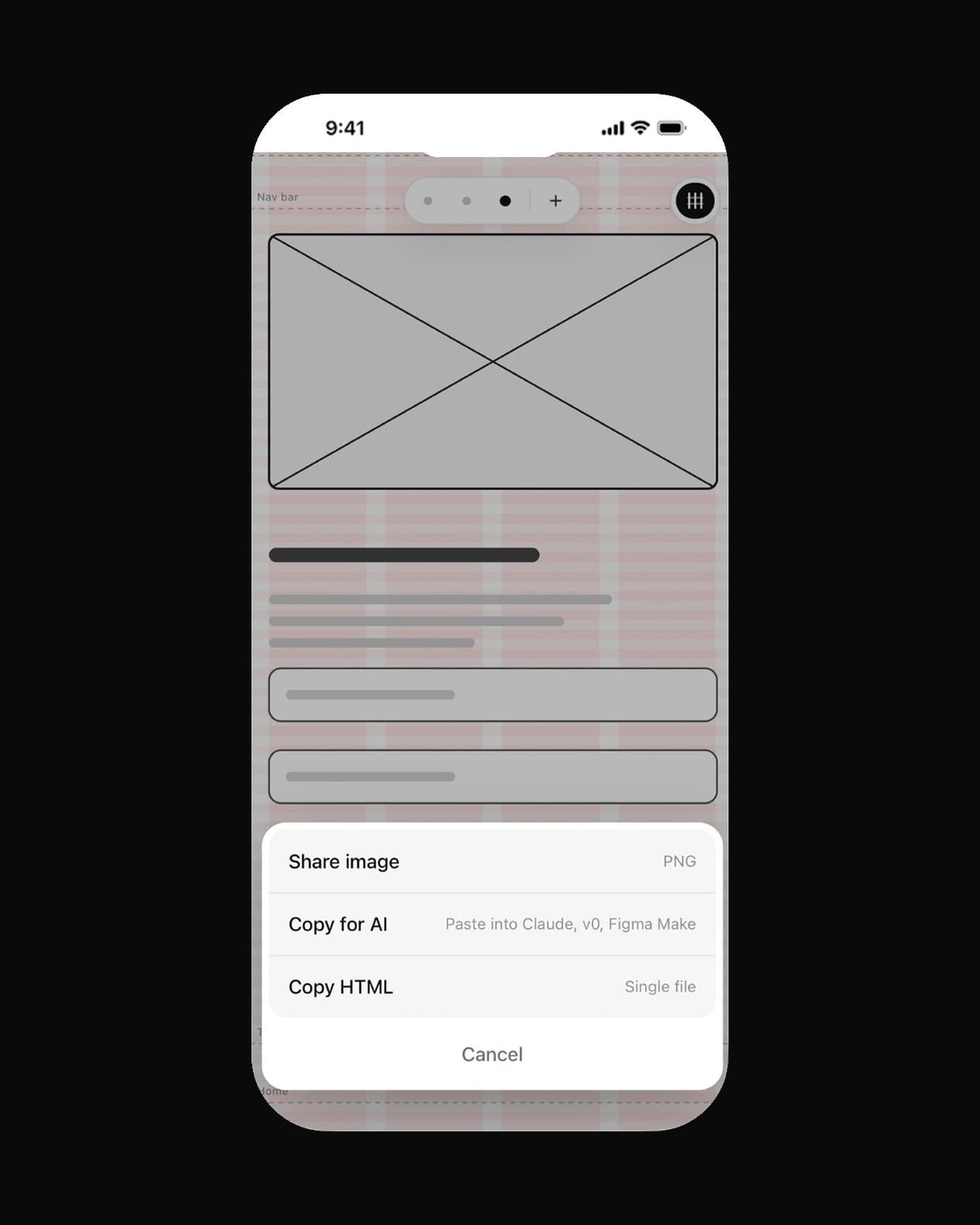 DoodleWire: Share as an image, a spec for AI or HTML