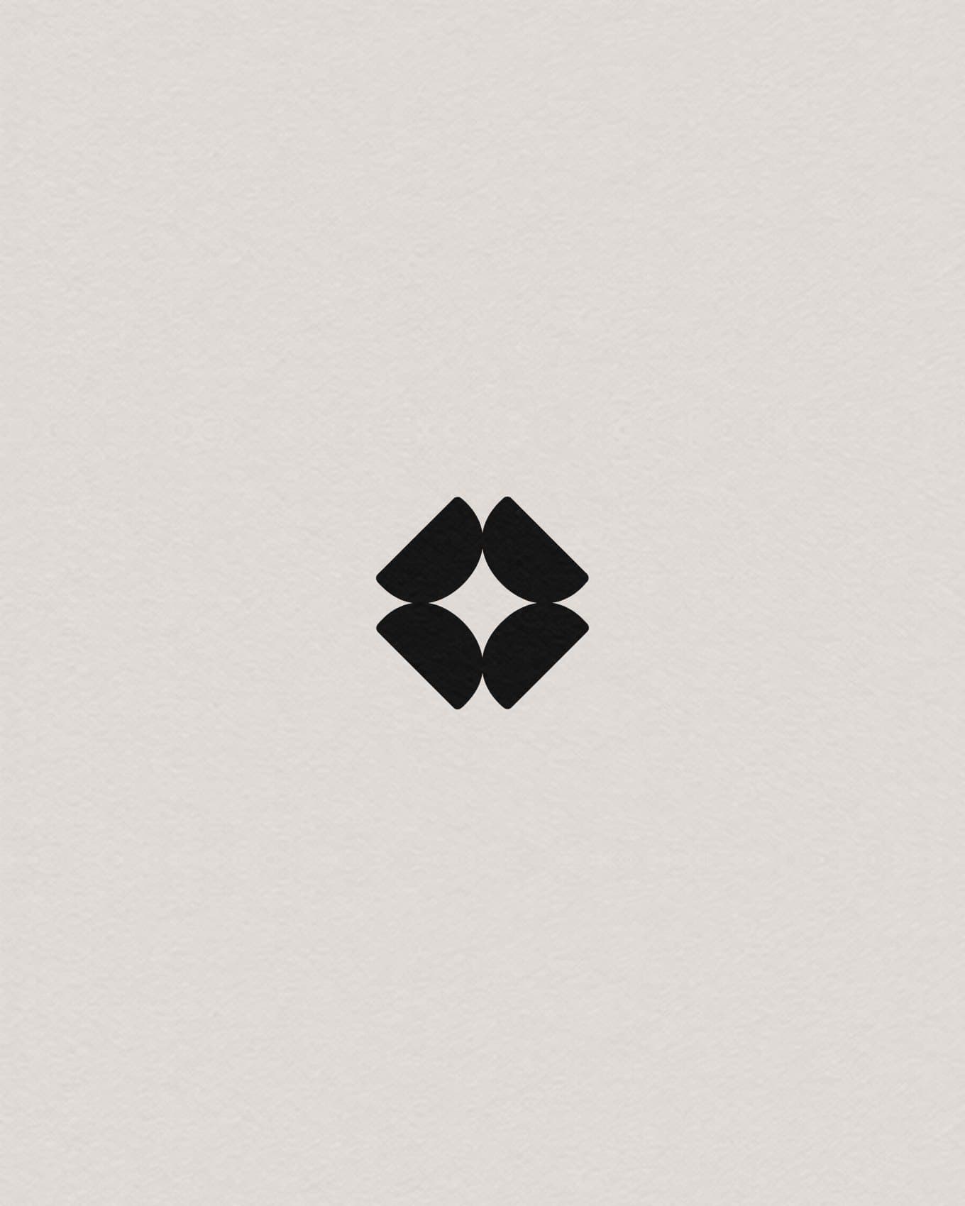 The coverly mark in black on cream paper